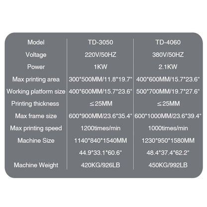 Electric Flatbed Screen Printing Machine