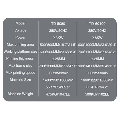 Electric Flatbed Screen Printing Machine